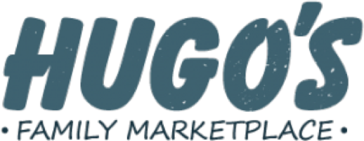 A theme logo of Hugo's Family Marketplace